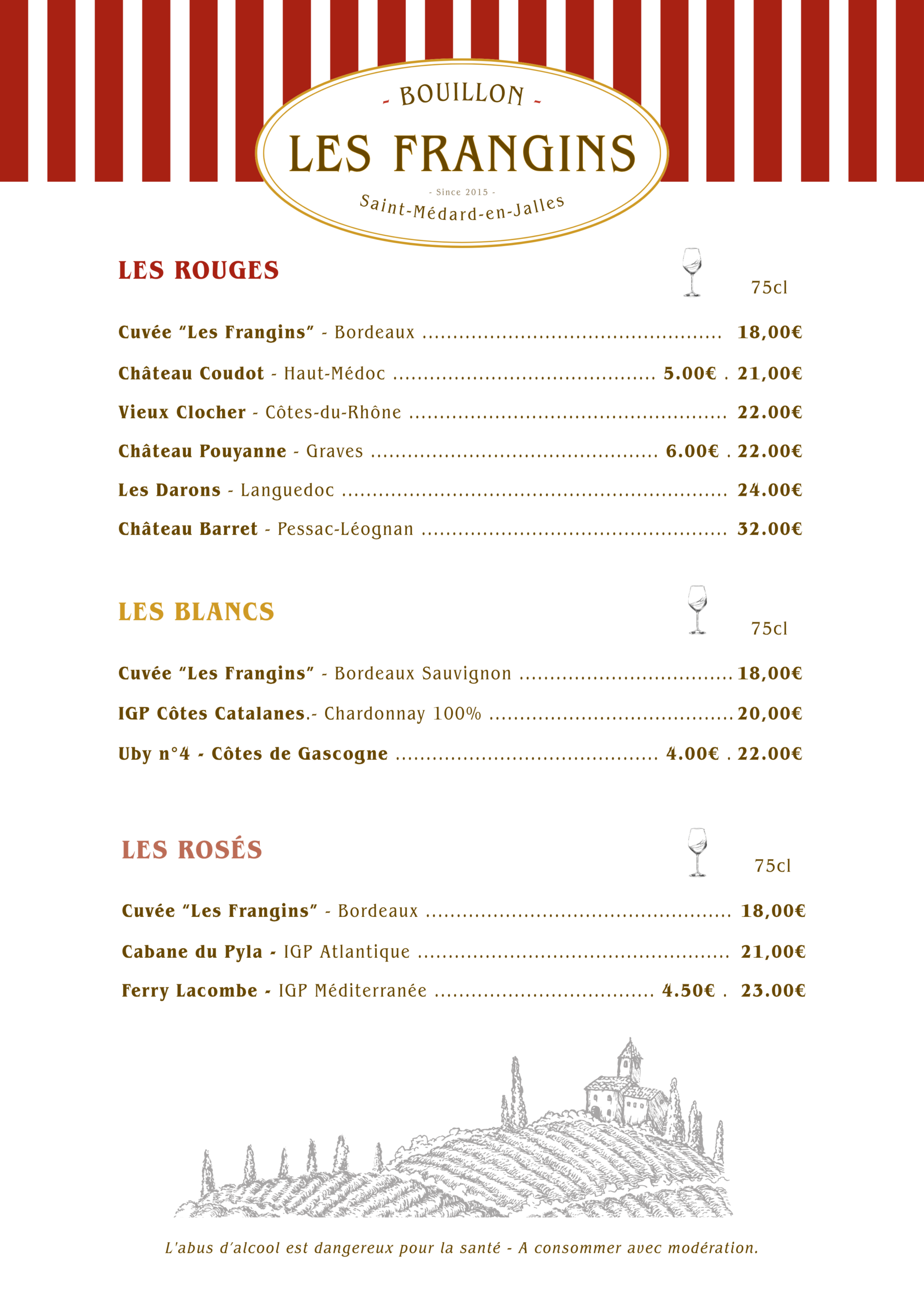 Bouillon Les Frangins - Les vins Carte Les Frangins